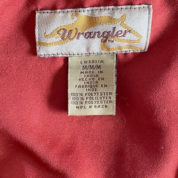 Wrangler Soft Faux Suede Western Snap Shirt Blouse SZ M - Picture 5 of 11
